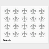Sticker Rond Fleur de lis, Trinity Symbole, Lilie, Iris (Feuille)