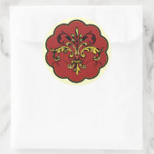 Sticker Rond Fleur de lis Xmas (Sac)