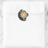 Sticker Rond Fleur de Lotus aux Philippines Mandala (Sac)
