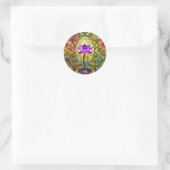 Sticker Rond Fleur de Lotus en Verre (Sac)