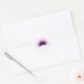 Sticker Rond Fleur de Lotus en violet (Enveloppe)