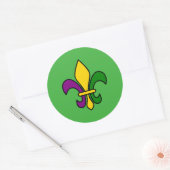Sticker Rond Fleur de lys (Enveloppe)