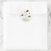 Sticker Rond Fleur de Magnolia (Sac)