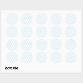 Sticker Rond Fleur de neige (Feuille)