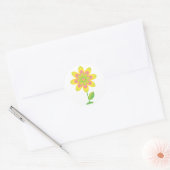 Sticker Rond Fleur de printemps super (Enveloppe)