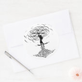 Sticker Rond Fleur de vie (Enveloppe)