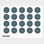 Sticker Rond Fleur de vie (Feuille)