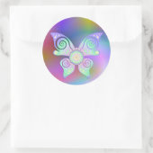 Sticker Rond Fleur de vie / Blume des Lebens - papillon (Sac)