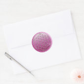 Sticker Rond Fleur de vie / Blume des Lebens - Plum d'ARGENT (Enveloppe)