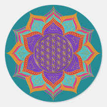 Fleur de vie - LOTUS ornements or I