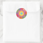 Sticker Rond Fleur de vie mandala zen (Sac)