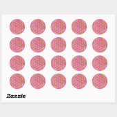 Sticker Rond Fleur de vie / or complet | rose (Feuille)