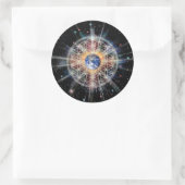 Sticker Rond Fleur de vie sur Terre (Sac)