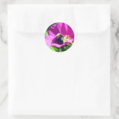 Sticker Rond Fleur des abeilles à double usage (Sac)