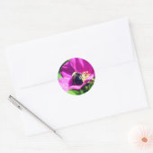 Sticker Rond Fleur des abeilles à double usage (Enveloppe)