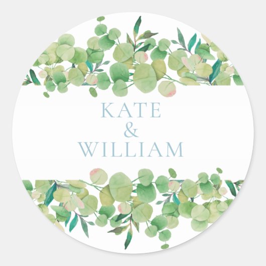 Sticker Rond Fleur d'Eucalyptus (Devant)
