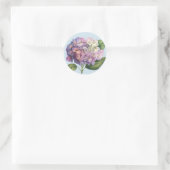 Sticker Rond Fleur d'hortensia (Sac)