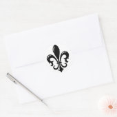 Sticker Rond Fleur Di Lis (Enveloppe)