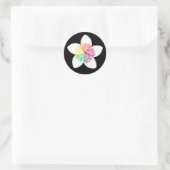 Sticker Rond fleur d'île (Sac)