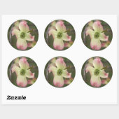 Sticker Rond Fleur Dogwood (Feuille)