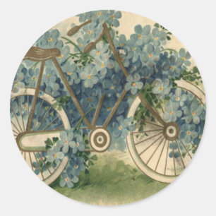 Sticker Rond Fleur d'oubli Vélo Anniversaire