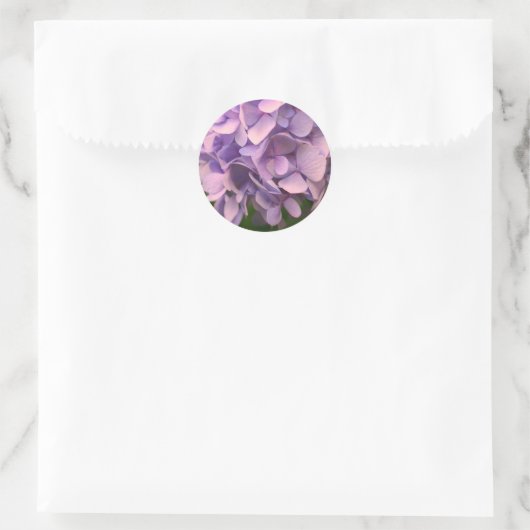 Sticker Rond Fleur douce Hydrangea (Sac)