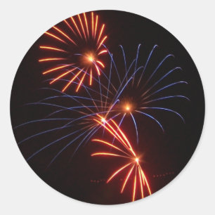 Sticker Rond Fleur du feu