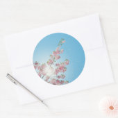 Sticker Rond fleur en fleurs en gros plan (Enveloppe)