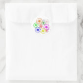 Sticker Rond Fleur en panne (Sac)