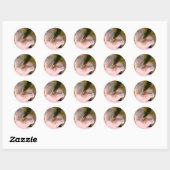 Sticker Rond Fleur Et Grasshopper Azalea (Feuille)