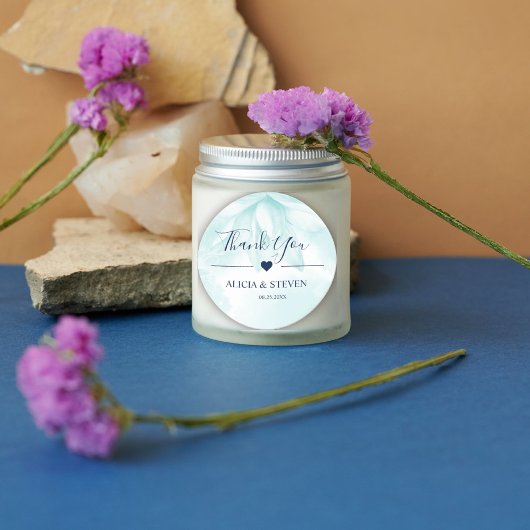 Sticker Rond Fleur Ethereal Magnolia, Merci