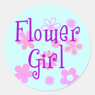 Sticker Rond Fleur Girl Produits