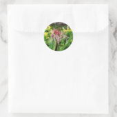 Sticker Rond Fleur hawaïenne (Sac)