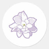 Sticker Rond Fleur Jasmine (Devant)