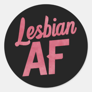 Sticker Rond Fleur LGBT Pride Fleur de l'AF lesbienne Gay Love 