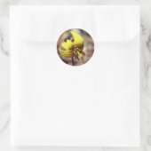 Sticker Rond Fleur Lily De Truite Et Ami (Sac)