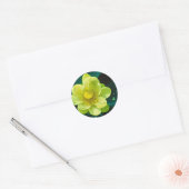 Sticker Rond Fleur Lotus (Enveloppe)