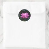 Sticker Rond Fleur Lotus (Sac)
