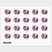 Sticker Rond Fleur Lotus (Feuille)