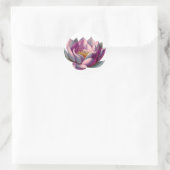 Sticker Rond Fleur Lotus (Sac)
