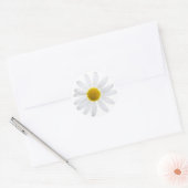 Sticker Rond Fleur marguerite (Enveloppe)