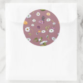 Sticker Rond Fleur marguerite 3 (Sac)