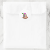 Sticker Rond Fleur Mole Earth (Sac)