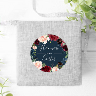 Sticker Rond Fleur radieuse   Mariage de couronne botanique