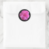 Sticker Rond Fleur rose (Sac)