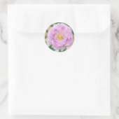 Sticker Rond Fleur rose (Sac)