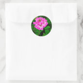Sticker Rond Fleur rose (Sac)
