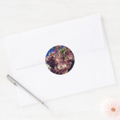 Sticker Rond Fleur rose de printemps (Enveloppe)