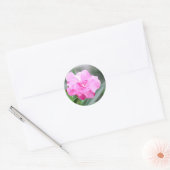Sticker Rond Fleur rose pâle (Enveloppe)