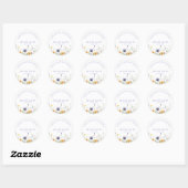 Sticker Rond Fleur sauvage (Feuille)